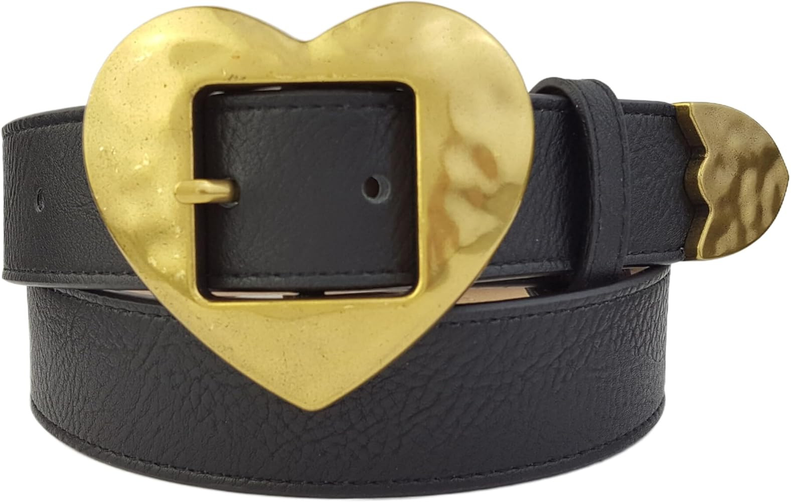 Vintage Gold Heart Buckle and Tip Belt | Amazon (US)