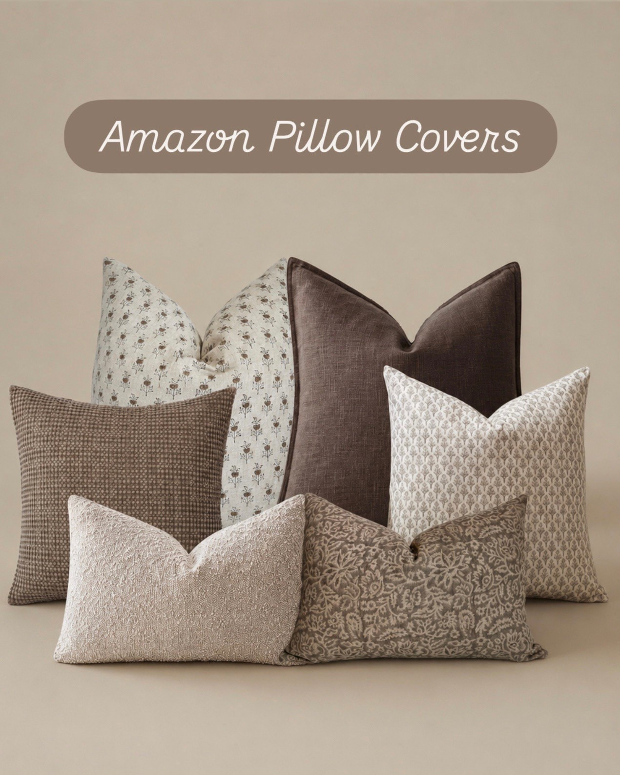 Amazon Pillow Covers That Instantly Warm Up Your Space

These neutral pillow covers are one of my favorite easy swaps for making a living room or bedroom feel softer, cozier, and more layered without spending a fortune. I love mixing the subtle patterns and rich warm tones for that collected, designer-inspired look that still feels relaxed and livable. These are such a pretty way to refresh your space for spring and summer.

Follow @farmtotablecreations on Instagram for more home styling ideas and cozy neutral finds.

#pillows #pillowcovers #amazonhome #livingroomdecor #homedecor

#LTKHome #LTKSaleAlert