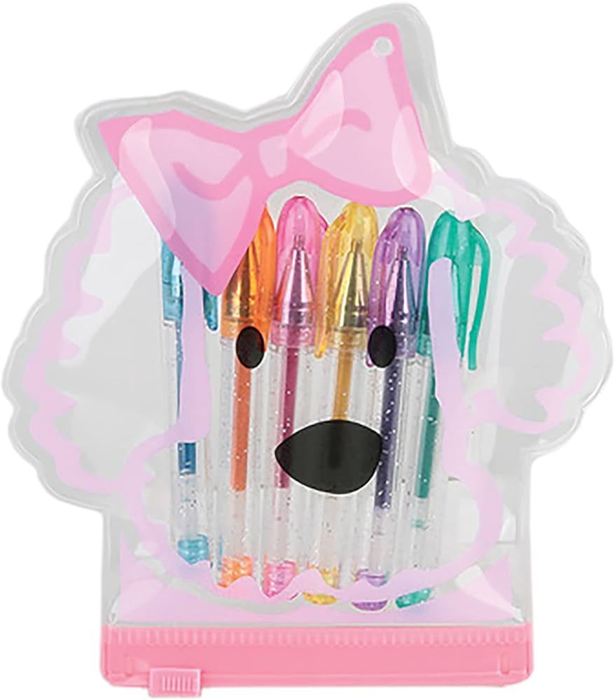 iscream Puppy Love Poodle Mini Gel Pen Set in Shaped Zipper Case | Amazon (US)