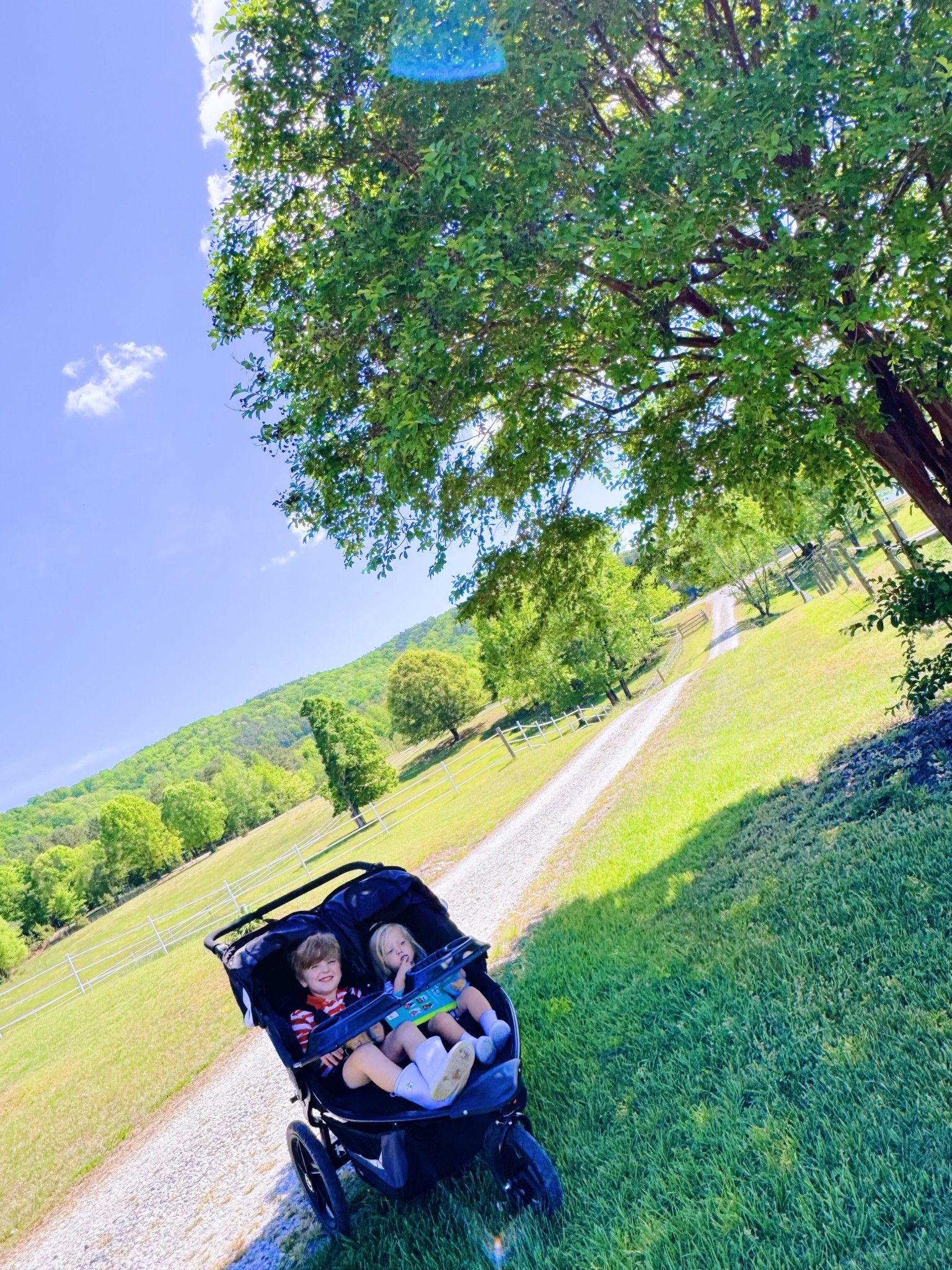 The country driveway of my dreams here on the farm 🌳 - the Lord knew how much I would love having an old gravel driveway 🛻 lined with beautiful shade trees 🌿 leading up to our dream 💭 farmhouse on the hill! 🏡🌼🌾 #camerarollfromtheweek #firstspringonthefarm #farmhouseliving 

It’s been a sweet week full of tball games 🧢⚾️🏟️ (go Judson go with that coach’s pitch hit 💪🏽💨), our first trip of the season 🧺 to strawberry hill 🍓, days and evenings playing outside here on the farm 🚜🌾, homeschool preschool learning 📖 and storytime at the library 📚 (learned all about safety ⚠️ and traffic lights 🚦 this week!!), playing (or “fishing” 🎣 according to Judson 🤭) in the beautiful shaded 🌳 creek 💦 down by the lake 🪿, morning garden 🪴 and chicken 🐓 coop checks 🥚, peonies in bloom 🌸 all over 😍, and so much more!! 🫶🏽 #lifelately #lifeonthefarm