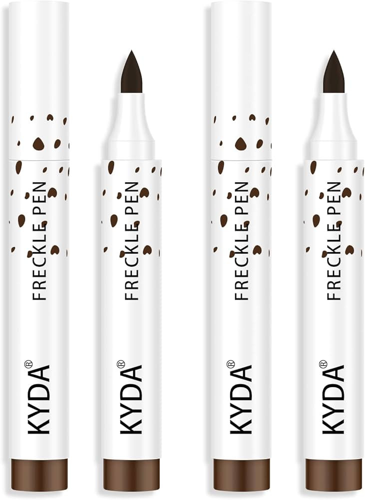 Amazon.com : KYDA 2 Colors Freckle Pen,Natural Lifelike Freckle Makeup Pen Magic Freckle Color,Wa... | Amazon (US)