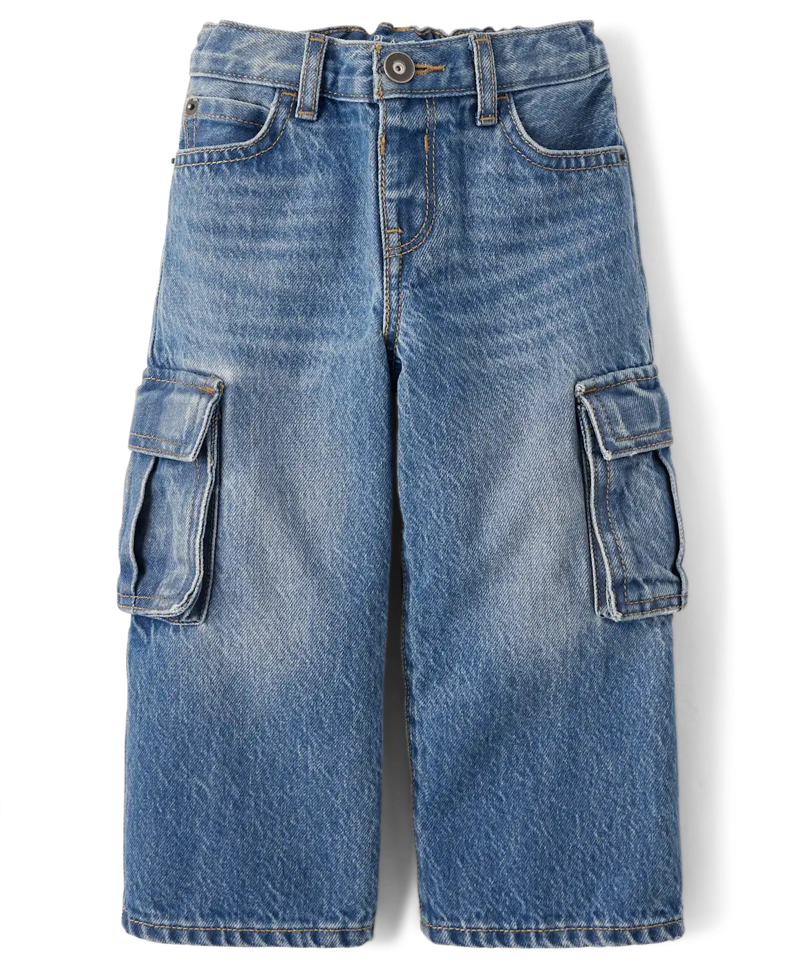 Baby And Toddler Baggy Cargo Jeans - blue | The Children's Place
