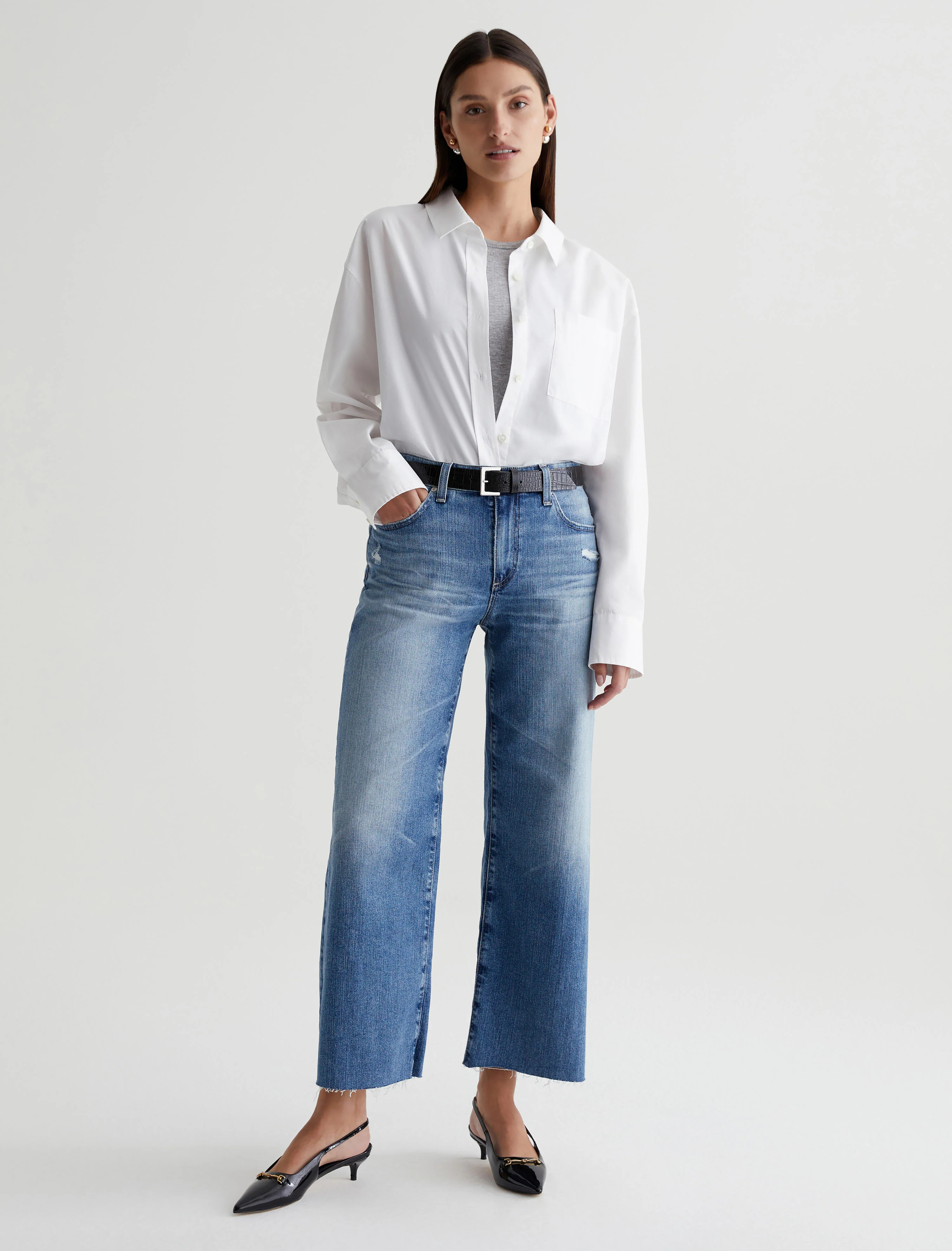 Saige Wide Leg Crop | AG Jeans