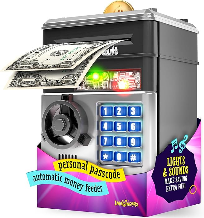 Piggy Bank for Kids - Electronic Money Saving Box w/Code- ATM Safe - Toy Coin Bank - Easter Boys ... | Amazon (US)