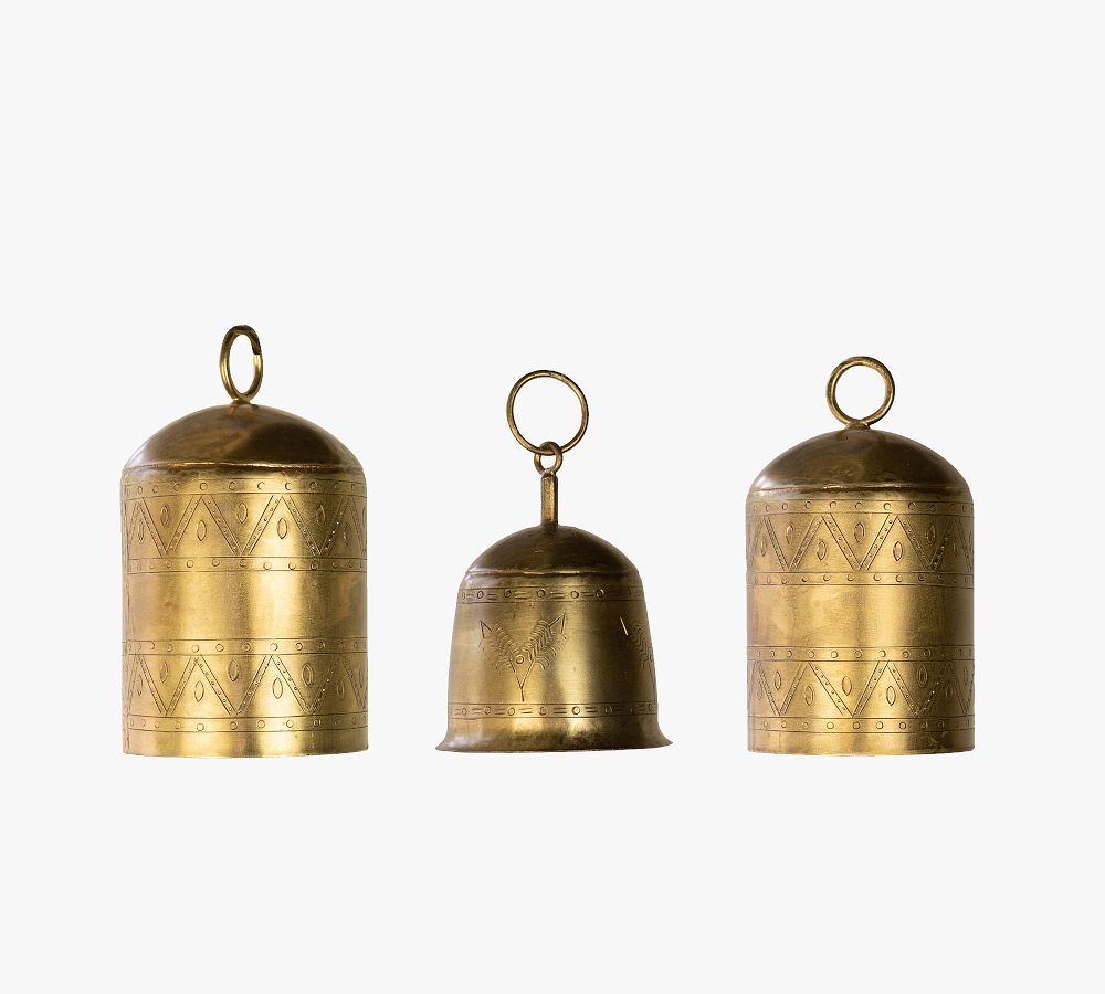 Antique Brass Finished Bells, Set Of 3 | Pottery Barn (US)