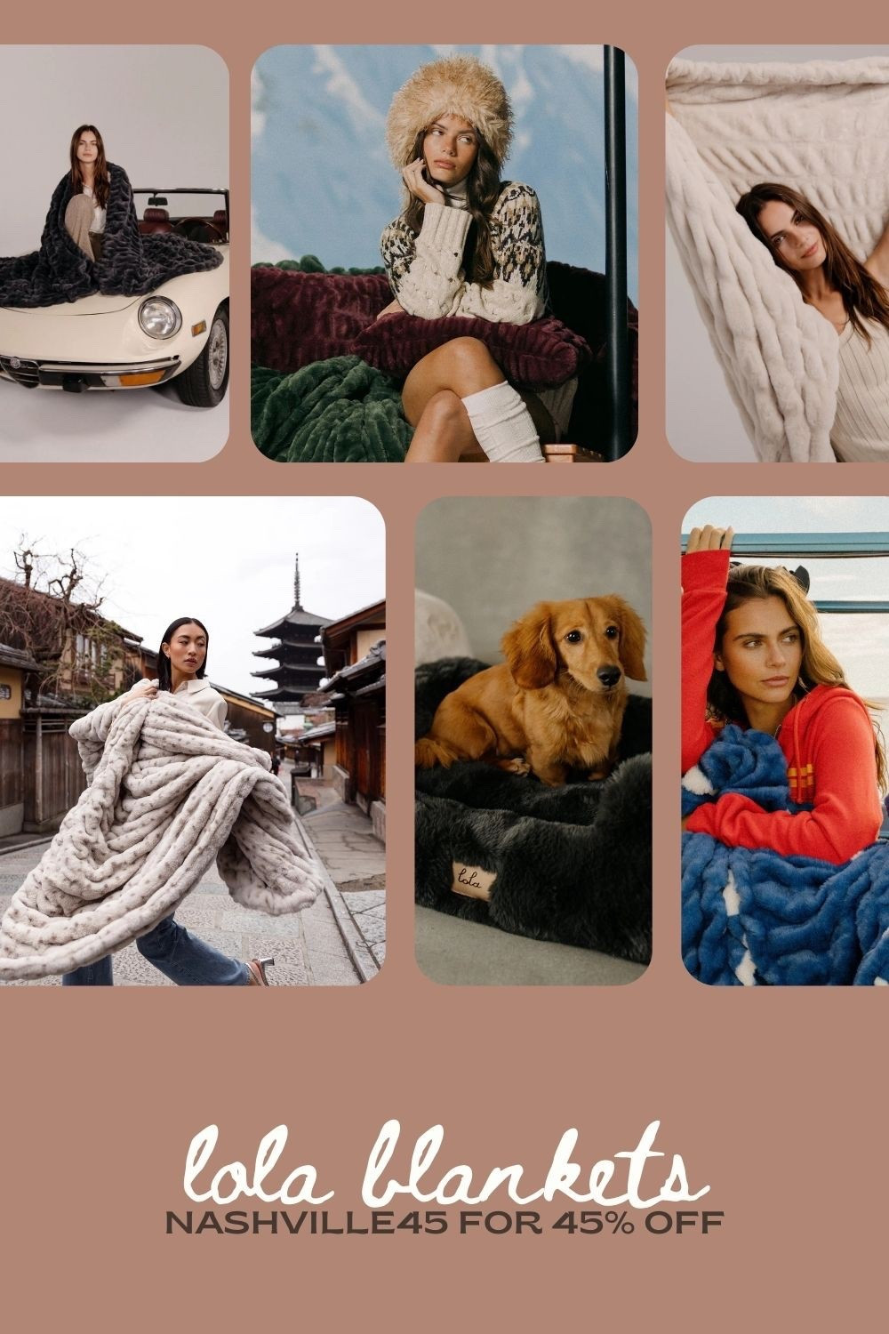 Lola blankets 45% off with code NASHVILLE45 

#LTKSaleAlert #LTKHome