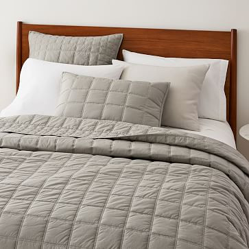 Organic Washed Cotton Percale Lightweight Quilt & Shams | West Elm (US)