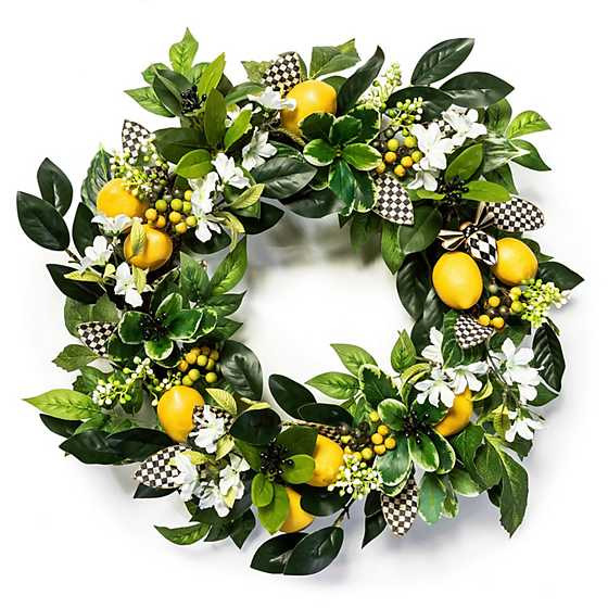 Lemon 22" Wreath | MacKenzie-Childs