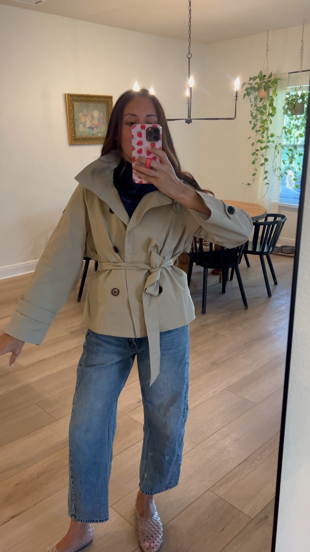 Wearing a small