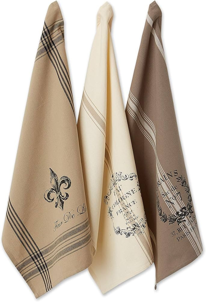 DII Cotton French Jacquard Dish Towels, Set of 3, Decorative Tea Towels for Everyday Kitchen Cook... | Amazon (US)