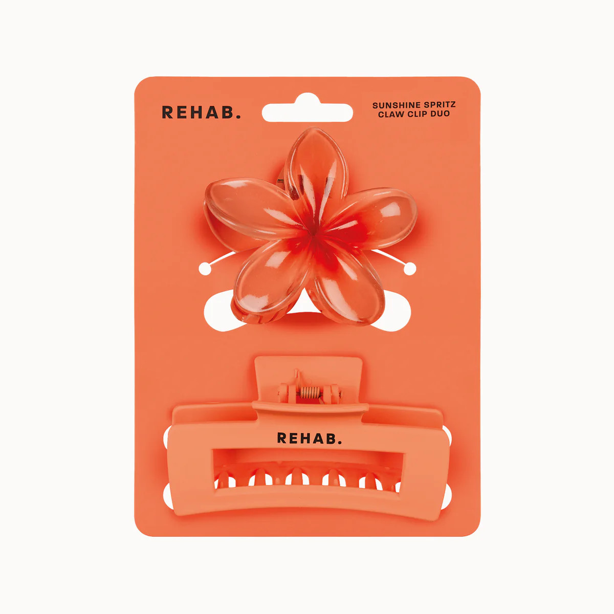 Sunshine Spritz Claw Clip Duo | REHAB Your Hair