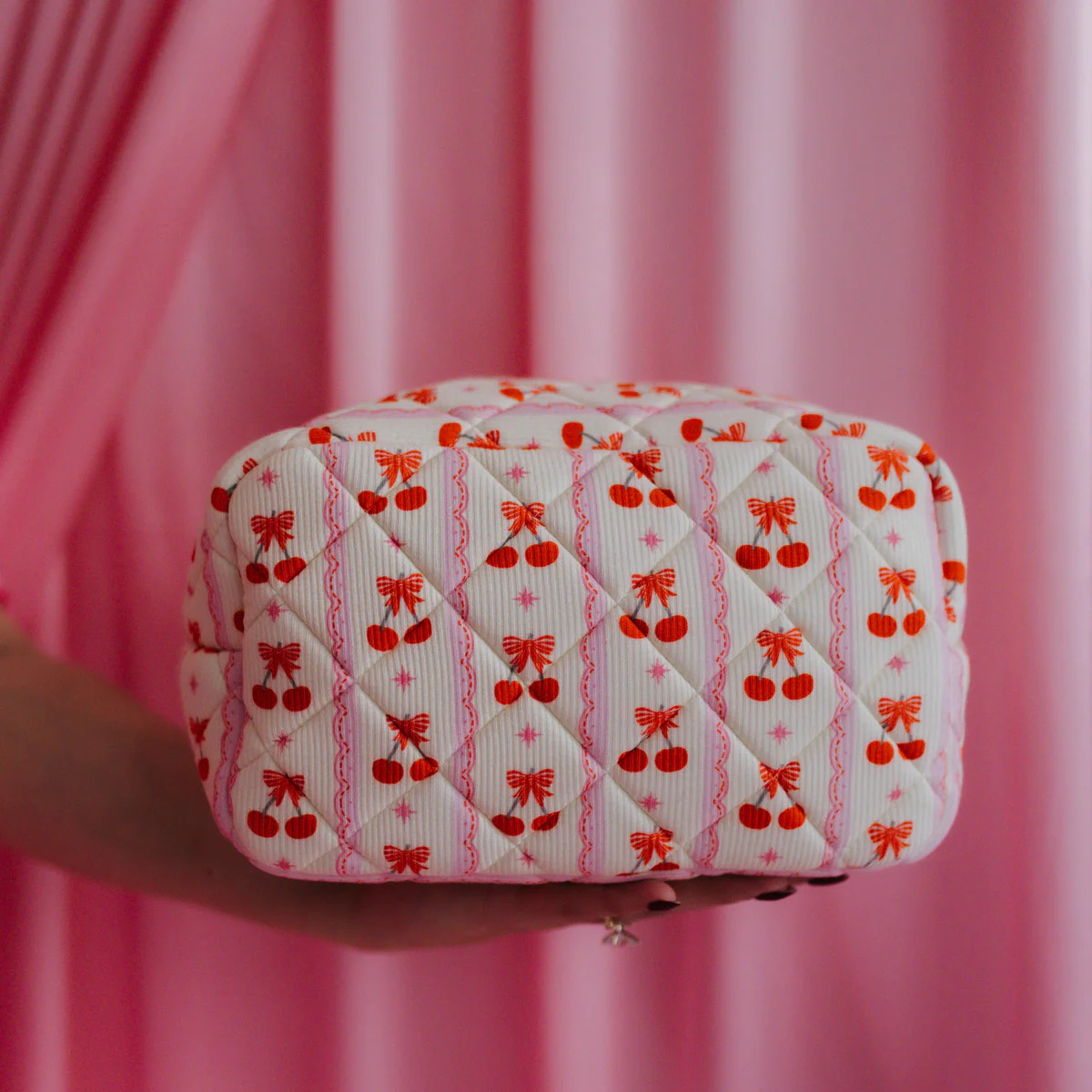Cherry Bow Cosmetic Bag | Staykation