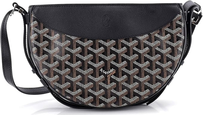Amazon.com: Goyard, Pre-Loved Hirondelle Shoulder Bag Coated Canvas and Leather, Black : Amazon L... | Amazon (US)