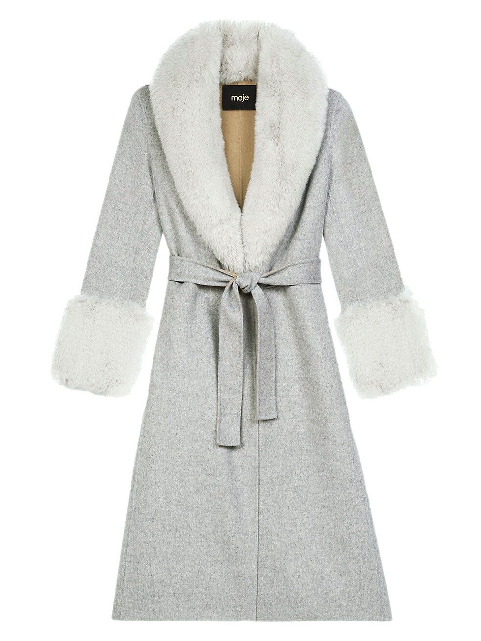 Galaxyru Faux Fur-Trimmed Coat | Saks Fifth Avenue