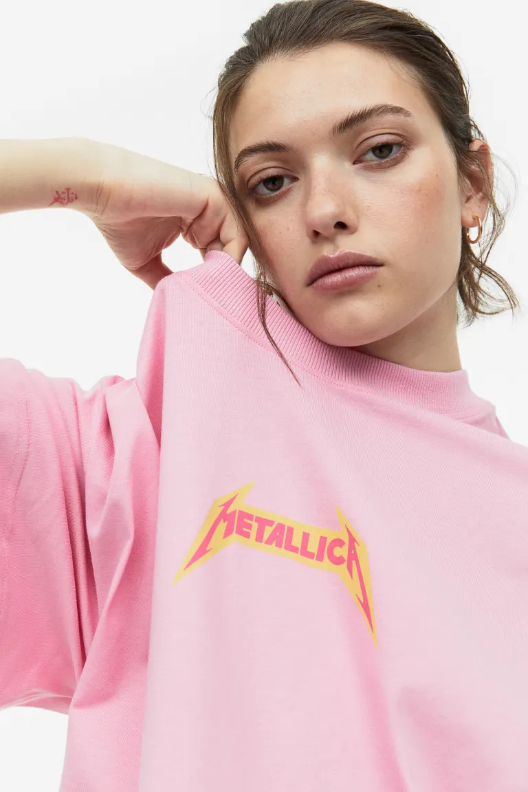 Long Printed T-shirt | H&M (US + CA)