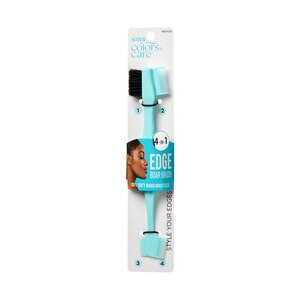 KISS Colors & Care Professional 4-in-1 Edge Hair Brush with Boar Bristles, Mint | CVS
