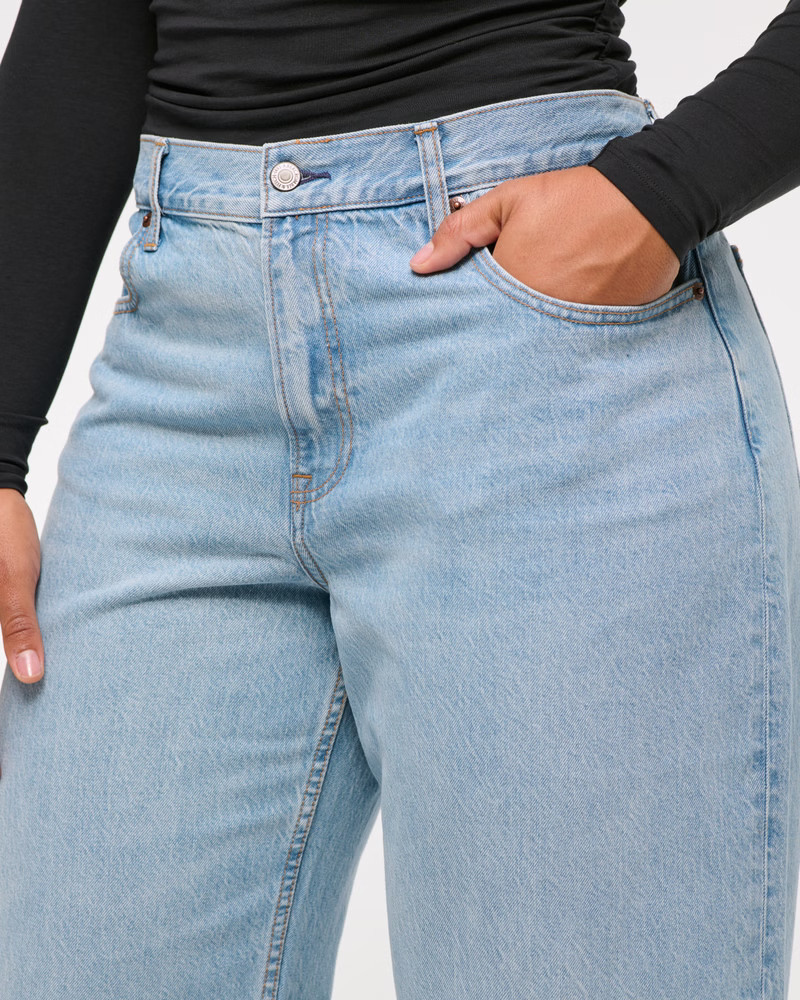 Women's Curve Love Low Rise Ultra Loose Jean | Women's Bottoms | Abercrombie.com | Abercrombie & Fitch (US)