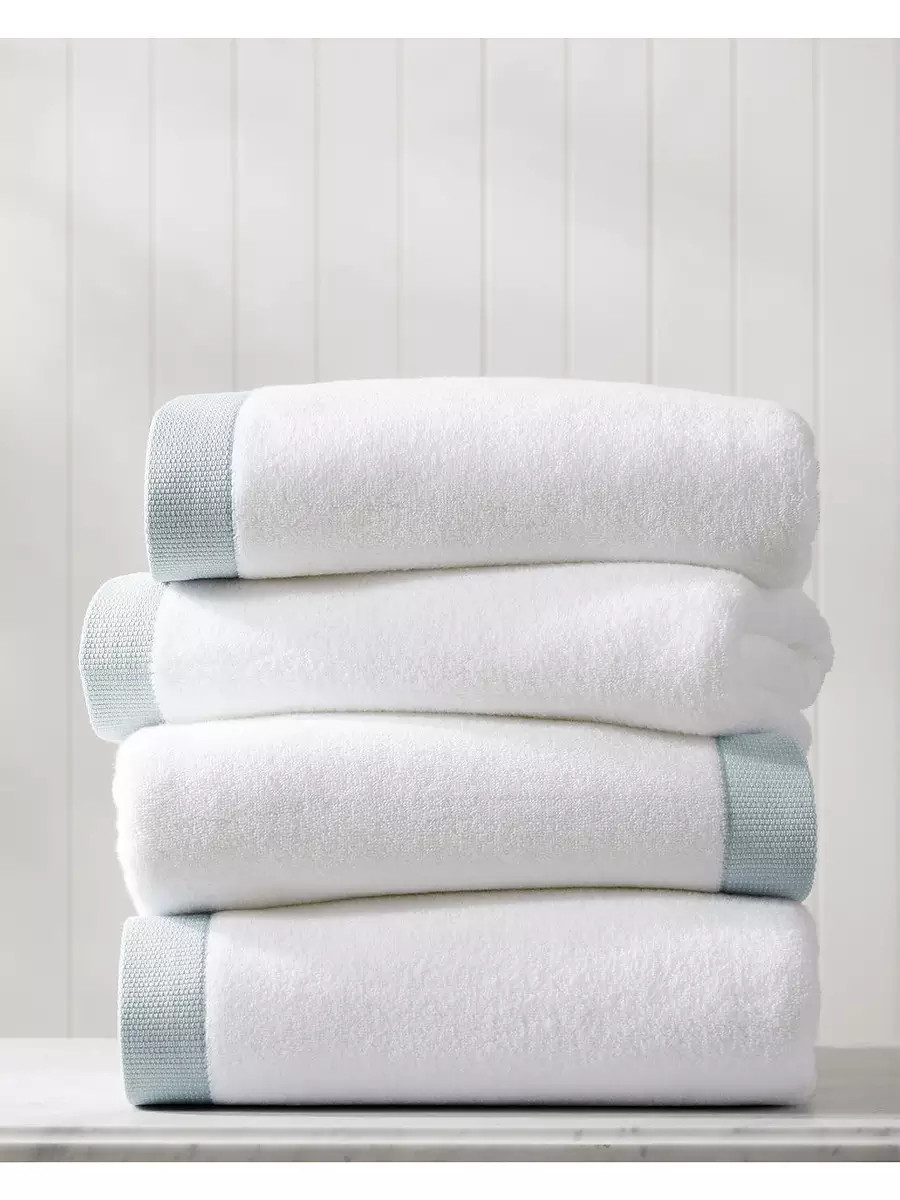 Sonoma Banded Bath Towel Collection | Serena and Lily