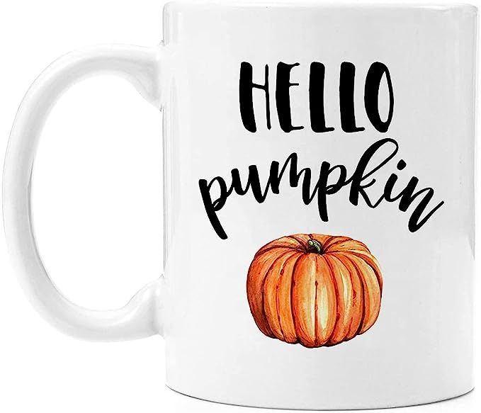 Coffee Mug | Hello Pumpkin | Autumn Mug | Pumpkin Mug | Fall Mug | Good Morning Pumpkin | Cute Mu... | Amazon (US)