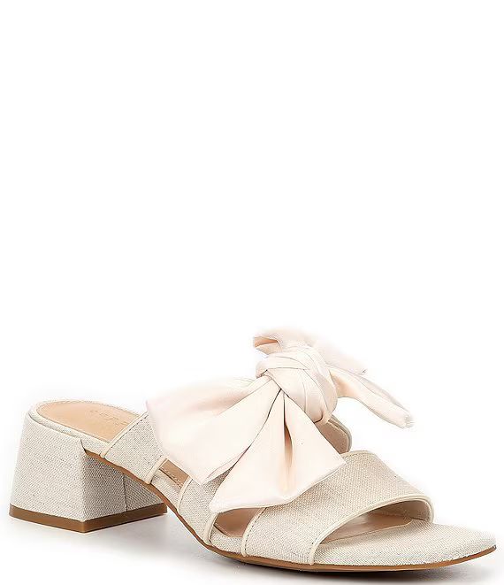 Delia Linen Bow Sandals | Dillard's