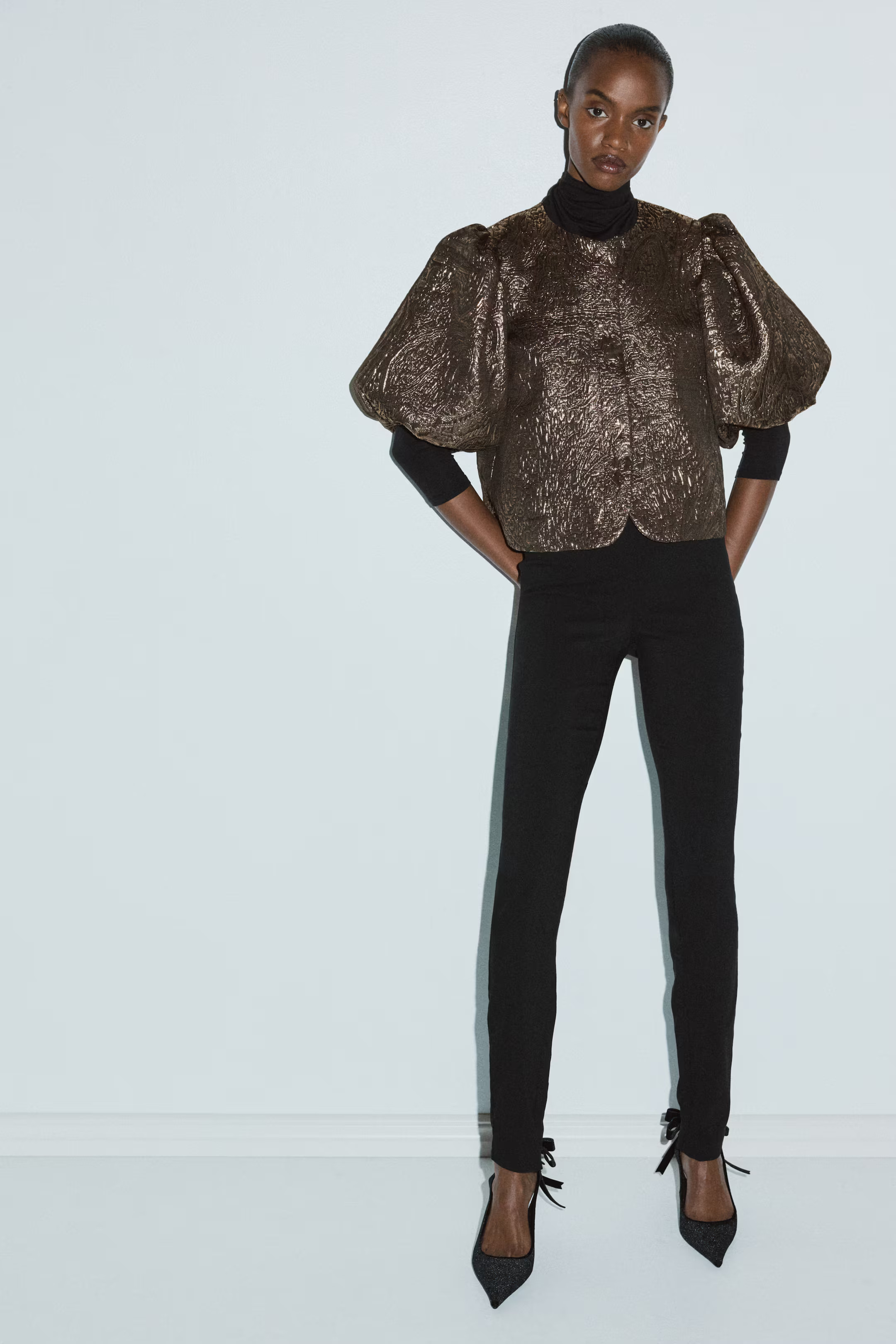 Balloon-Sleeved Blouse | H&M (US + CA)