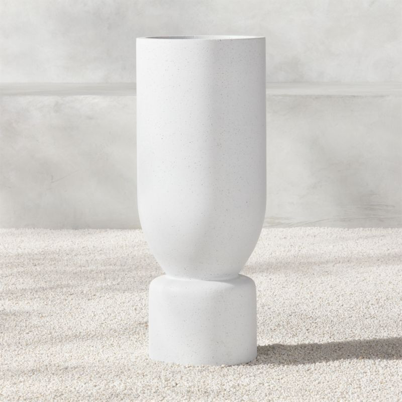 Flatform Tall Modern Indoor/Outdoor Cement Planter + Reviews | CB2 | CB2
