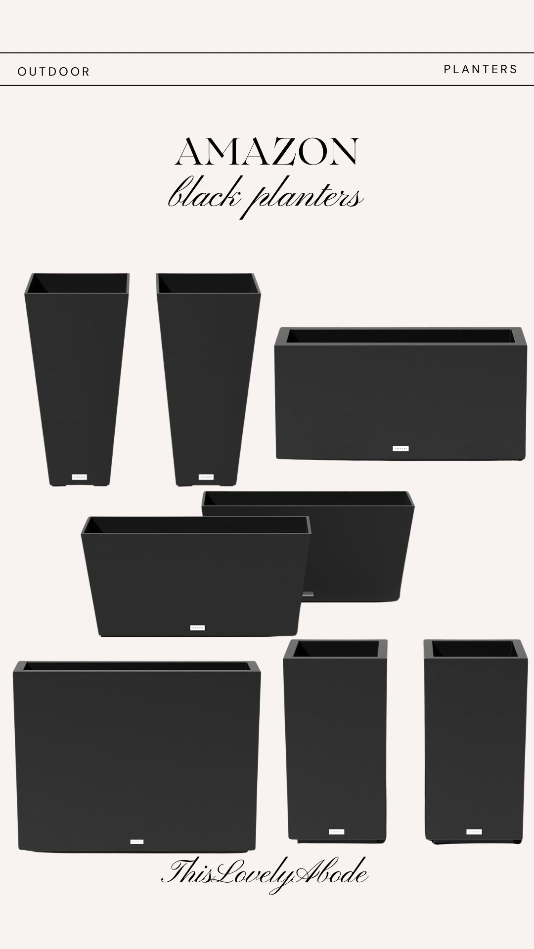 Timeless, classic, and elevated black outdoor planters. 
#planters #blackplanters #outdoordecor #springdecor #planter #amazon #veredek 

#LTKSaleAlert #LTKHome