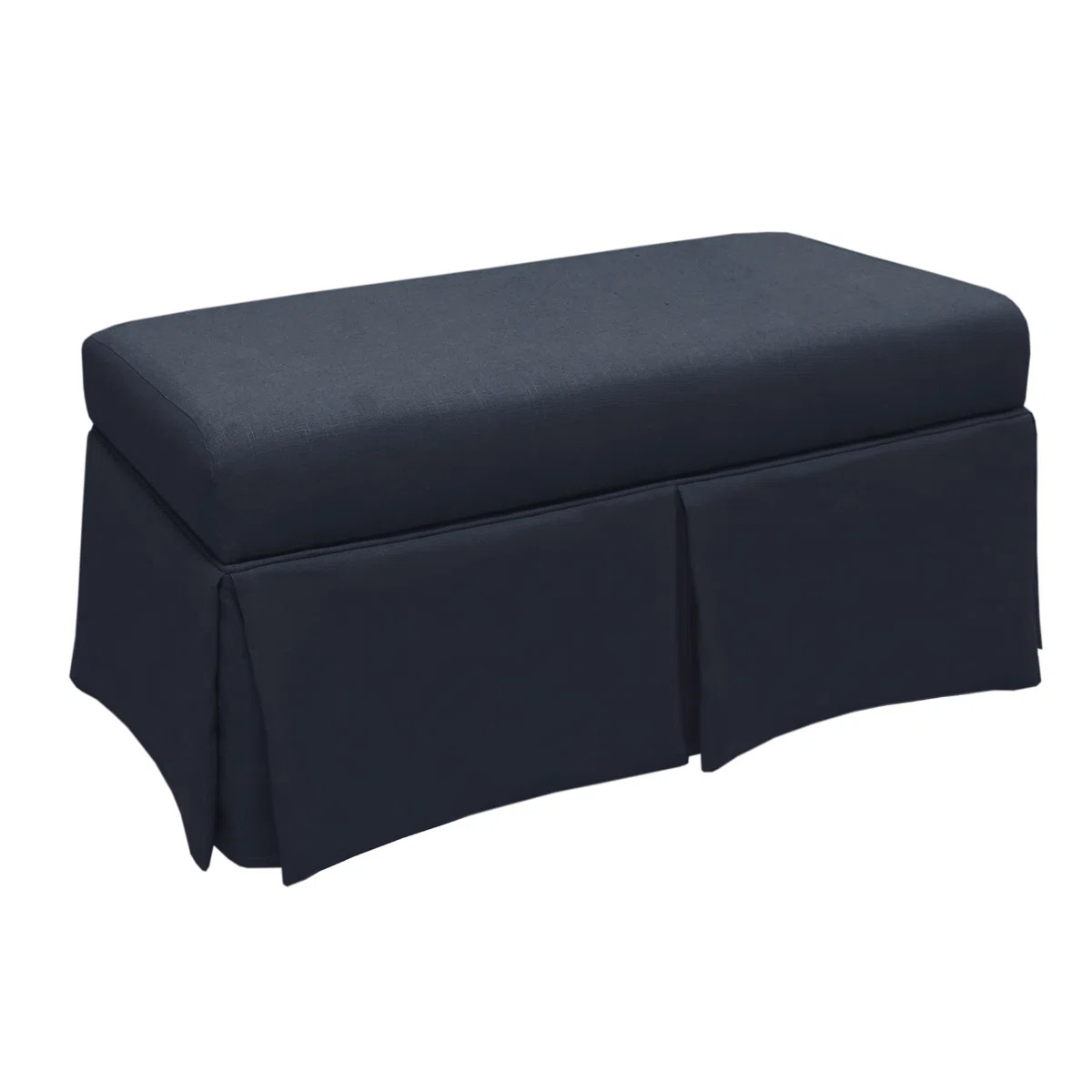 Delvale Linen Blend Upholstered Storage Bench | Wayfair North America