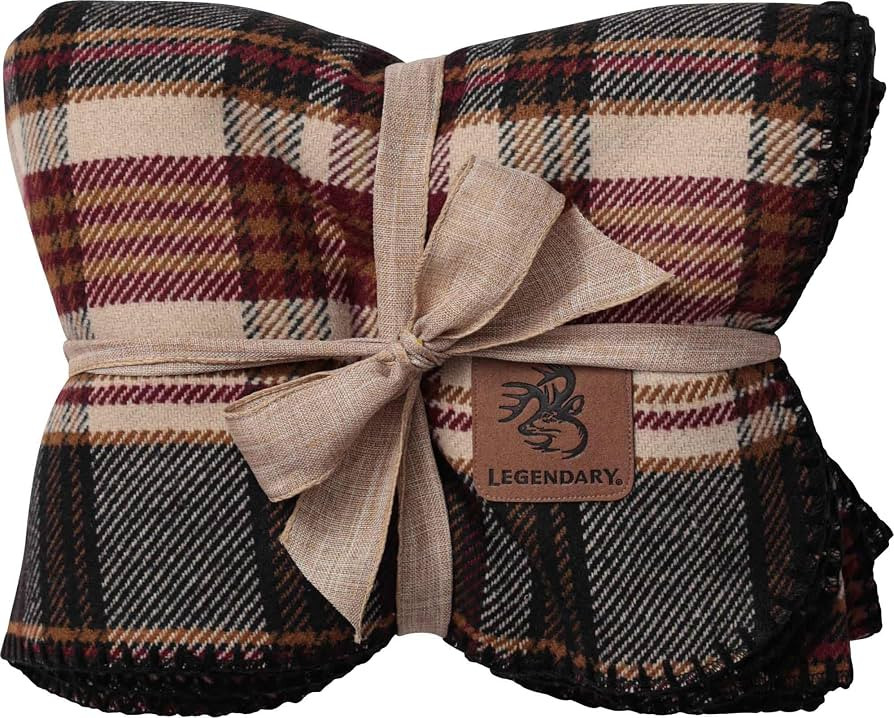 Legendary Whitetails Wool Throw Blanket, 57 X 90 Inches, Cabin Decor | Amazon (US)