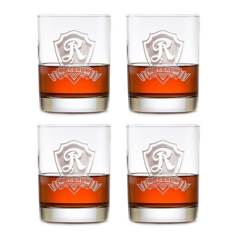 Personalized Rocks Glass, Whiskey, Scotch, Bourbon Glasses Set Of 4 | Amazon (US)