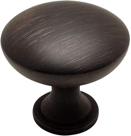 Cosmas 5305ORB Oil Rubbed Bronze Traditional Round Solid Cabinet Hardware Knob - 1-1/4" Diameter ... | Amazon (US)
