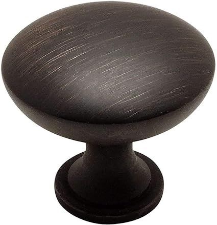 Cosmas 5305ORB Oil Rubbed Bronze Traditional Round Solid Cabinet Hardware Knob - 1-1/4" Diameter ... | Amazon (US)
