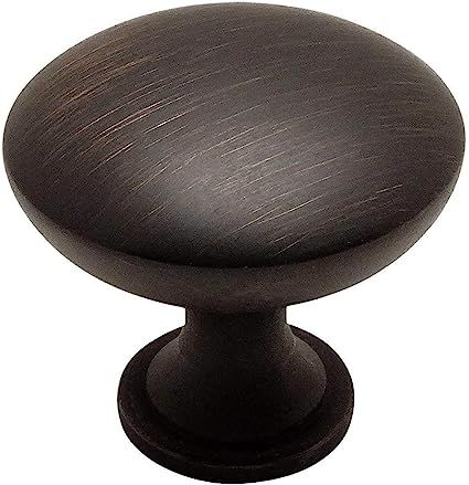 Cosmas 5305ORB Oil Rubbed Bronze Traditional Round Solid Cabinet Hardware Knob - 1-1/4" Diameter ... | Amazon (US)