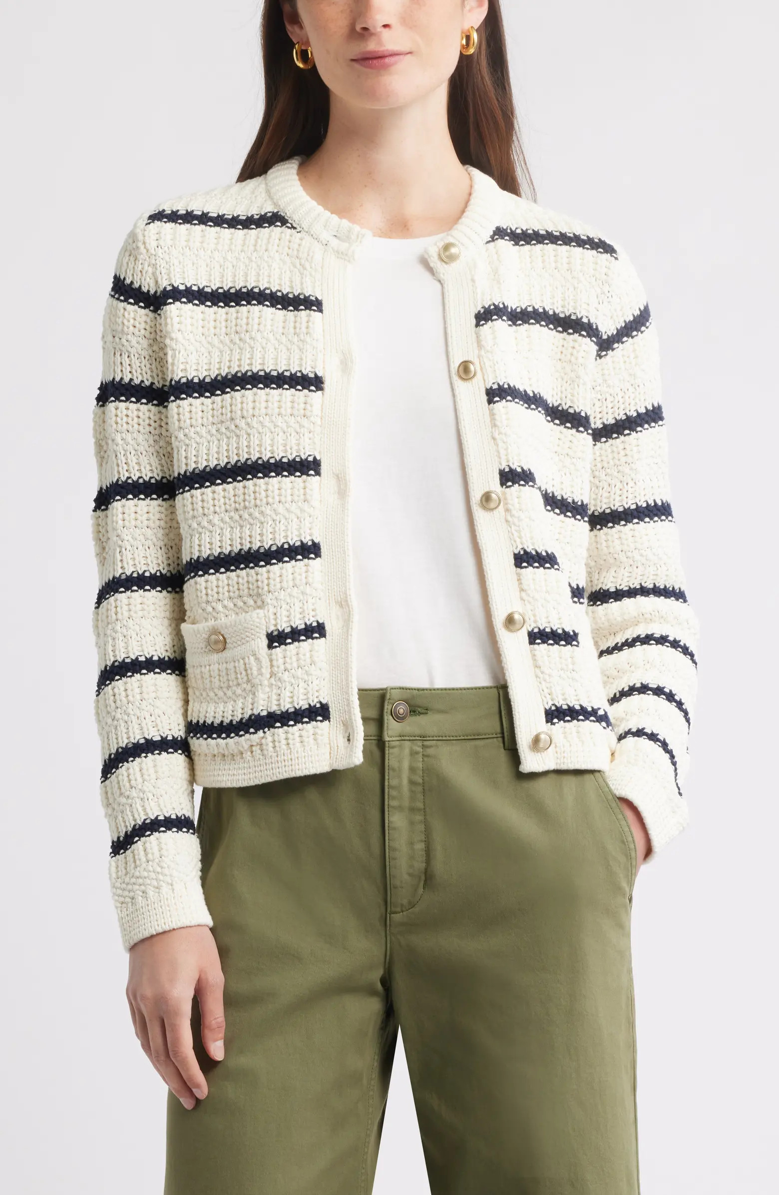 Caslon® Textured Sweater Jacket | Nordstrom | Nordstrom