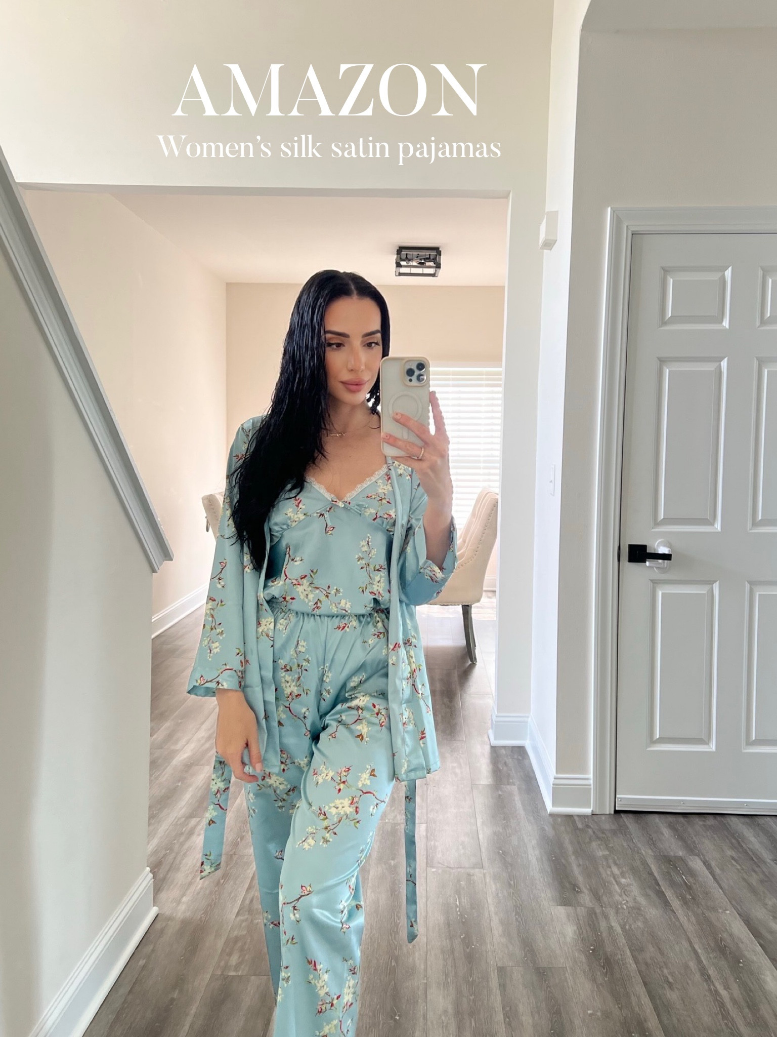 Cutest Amazon silk pajama set 🥰

#LTKsalealert #LTKhome #LTKFind
