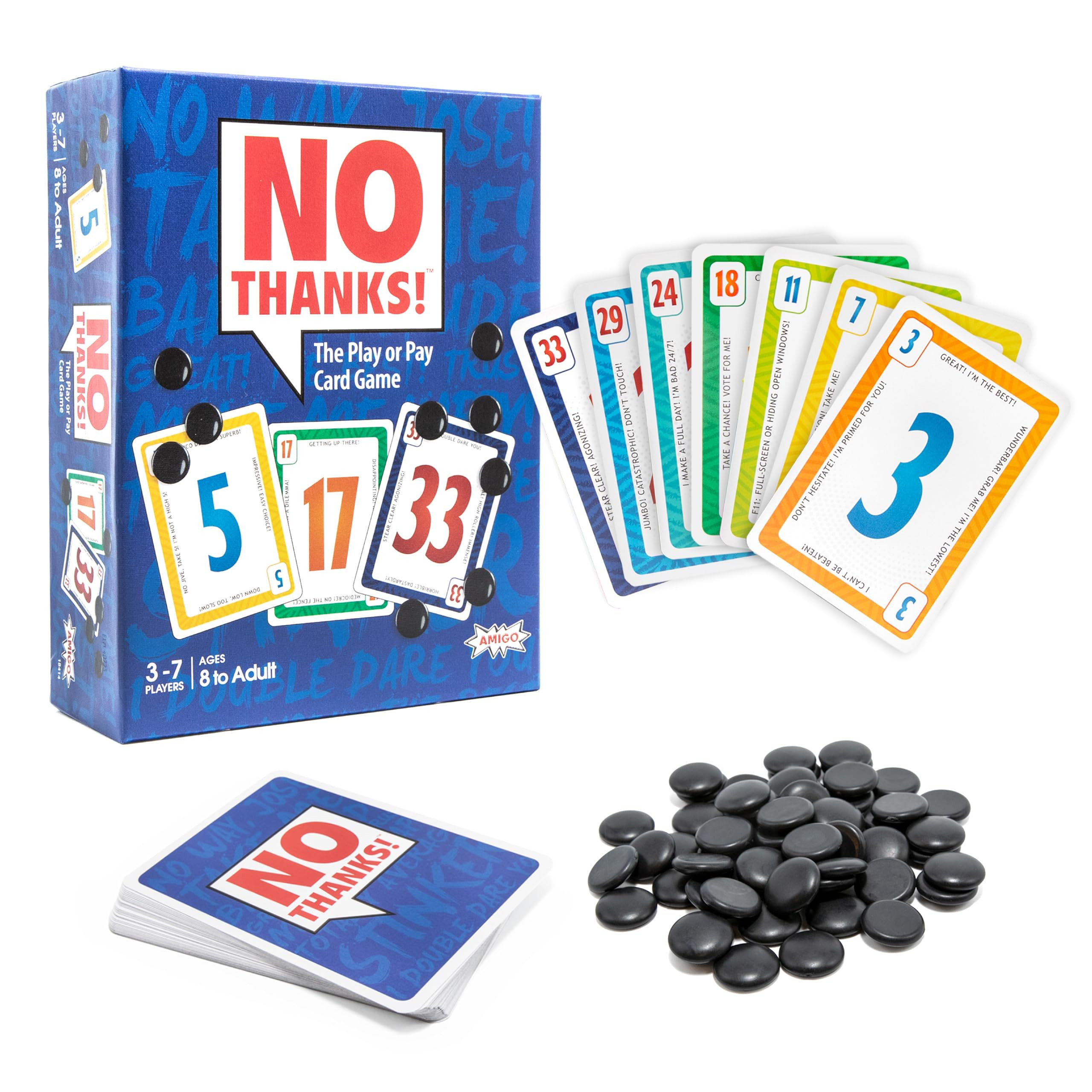 Amigo Games No Thanks! The Play or Pay Card Game – Avoid Taking Points in This Exciting & Simpl... | Amazon (US)