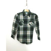 70's Green Plaid Long Sleeve Shirt Womens Size Xs | Etsy (US)