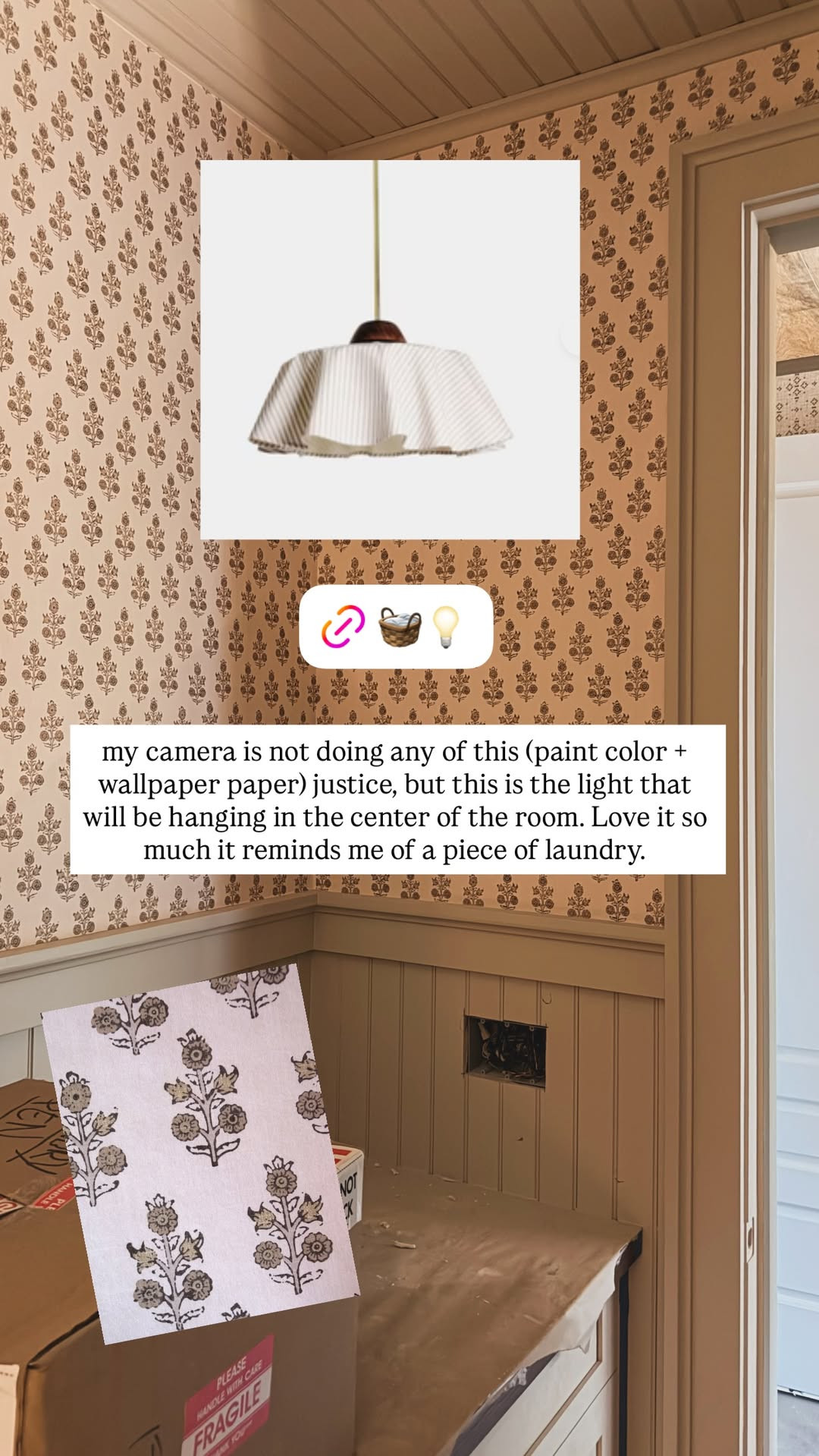 The light that I will be hanging in the center of the room! I love it so much it reminds me of a piece of laundry 🤍 

 #LTKSeasonal #LTKHome