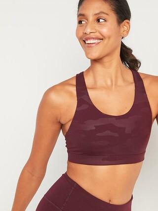 Medium Support Strappy Sports Bra for Women | Old Navy (US)