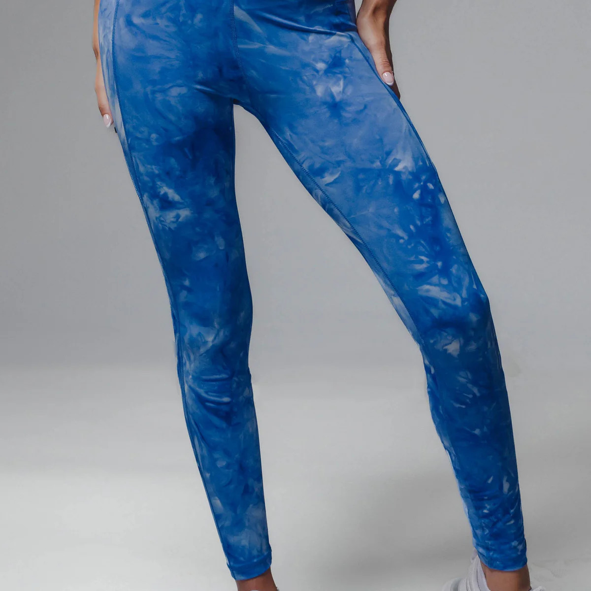 Lux Baseline 7/8 Leggings (23 in.) - Cobalt Tie Dye | Senita Athletics