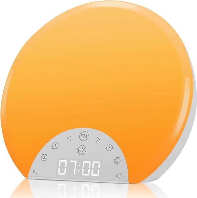 Sunrise Alarm Clock Wake Up Light for Kids, Adults, Heavy Sleepers with Dual Alarms, Snooze, Slee... | Amazon (US)