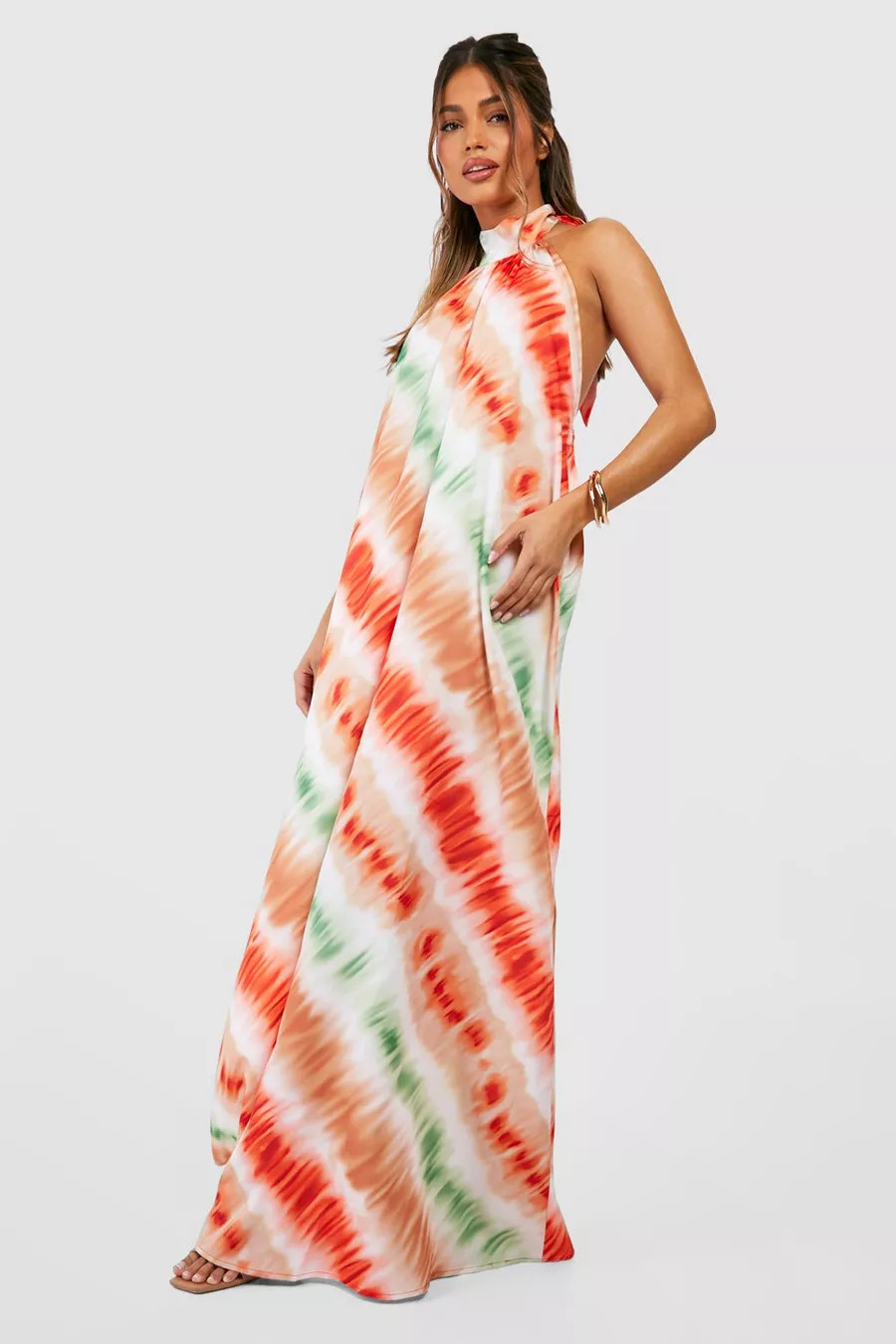 Ombre Halteneck Maxi Dress | Boohoo.com (US & CA)