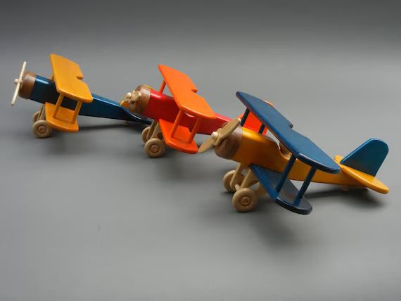 Handmade Wooden Toy Biplane | Etsy | Etsy (US)