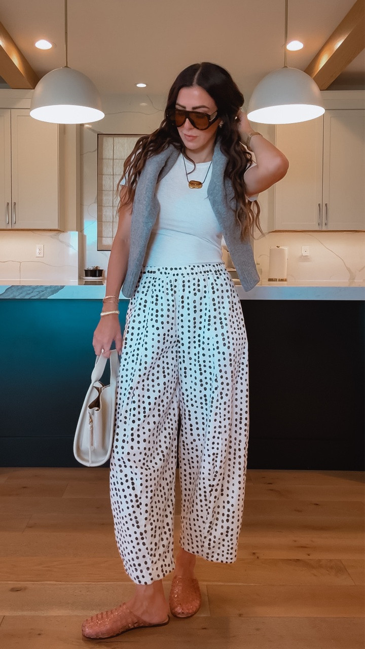 Perfect for a fun outfit easy outfit that’s can easily be elevated. 

Target sheer cream tee: small
Zara polkadot pants: extra small

@Target @Zara 

Zara fashion, target fashion

#LTKmomlife #LTKootd #LTKgrwm