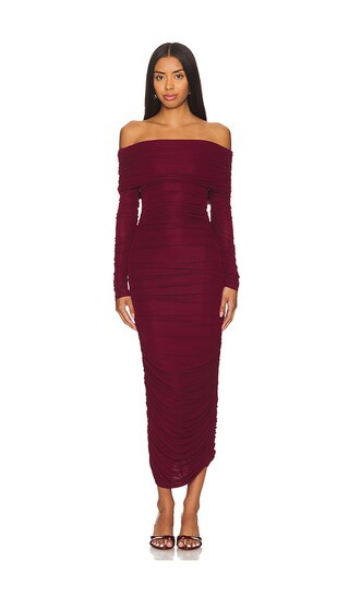 Varonica Dress in Oxblood | Revolve Clothing (Global)