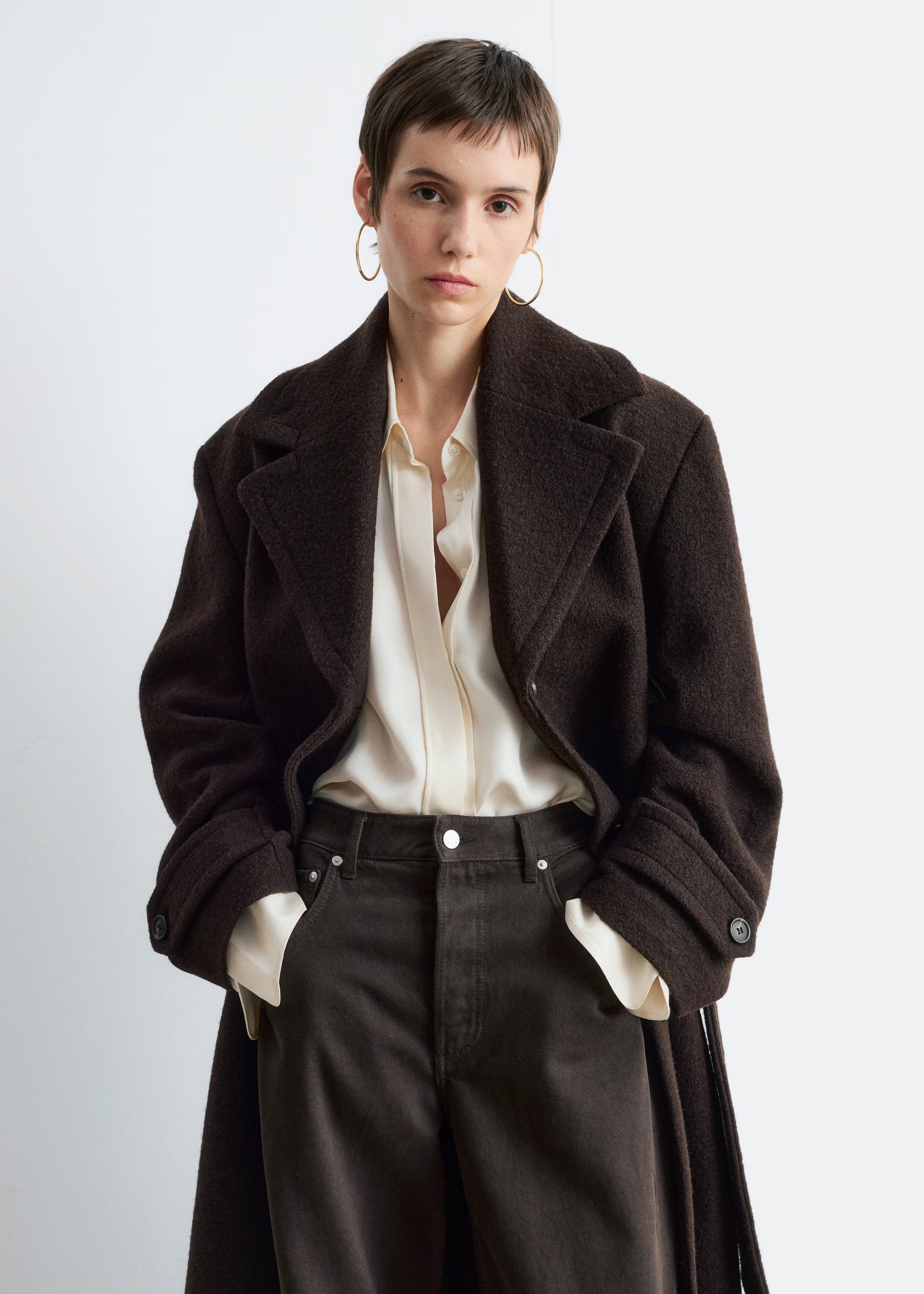 Tie-Belt Wool Coat | H&M (UK, MY, IN, SG, PH, TW, HK)