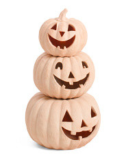 Set Of 3 Outdoor Safe Stacking Jack O Lanterns | Halloween | Marshalls | Marshalls