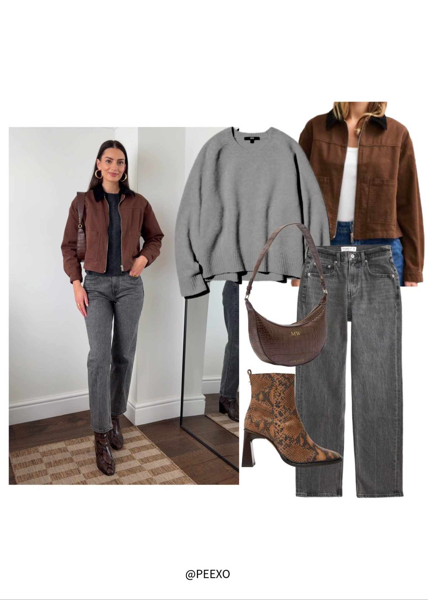 Brown and grey outfit idea 

#LTKwinter #LTKuk #LTKautumn