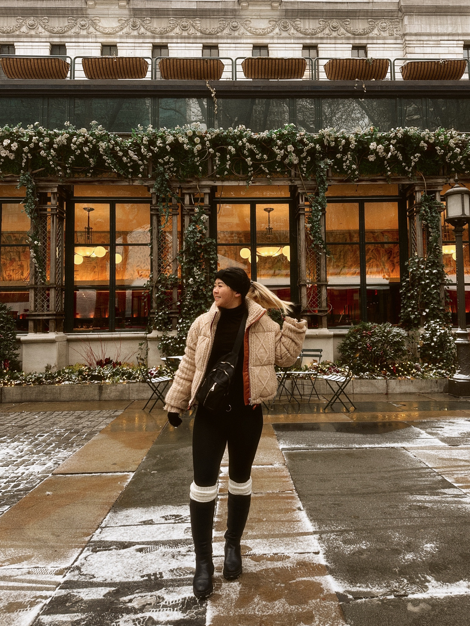 Puffer jacket season 🫶 Layered leg warmers with boots AND socks because of the cold.. loved how it turned out! 

Petite style, casual wear, winter outfit

#LTKFindsUnder100 #LTKSeasonal #LTKStyleTip