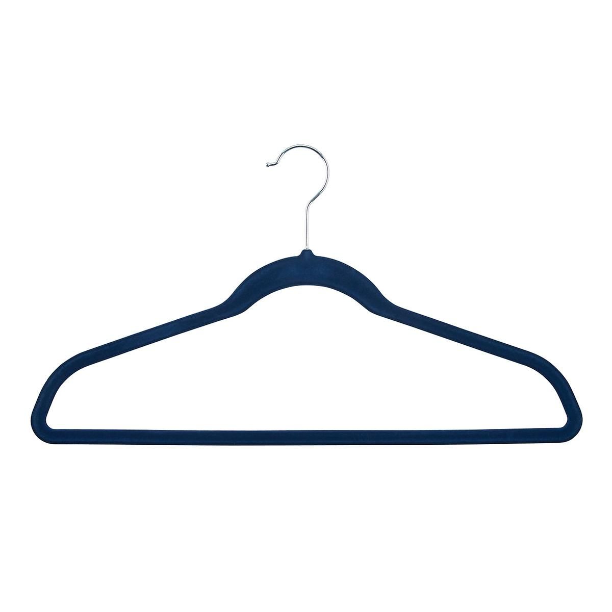 Navy Premium Non-Slip Velvet Suit Hangers Case of 40 | The Container Store